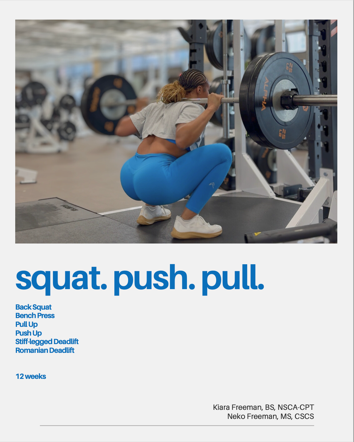 Squat Push Pull: 12 Weeks