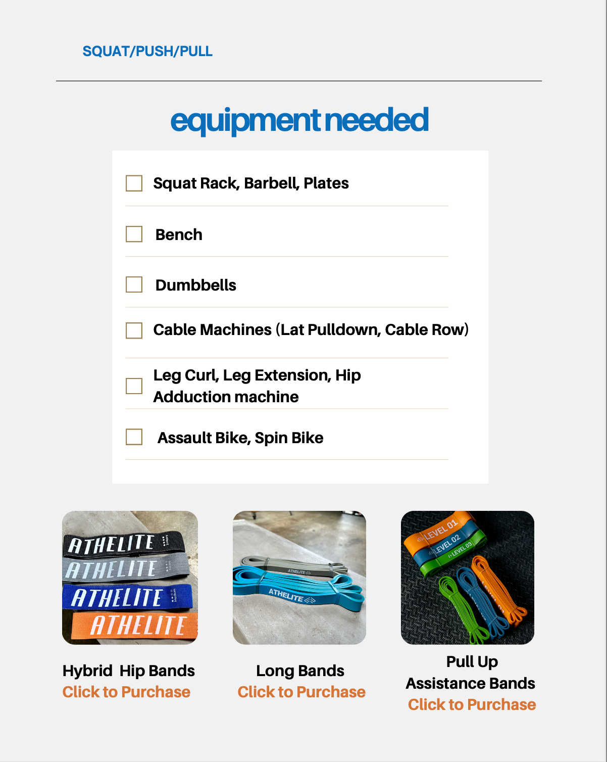 Squat Push Pull: 12 Weeks